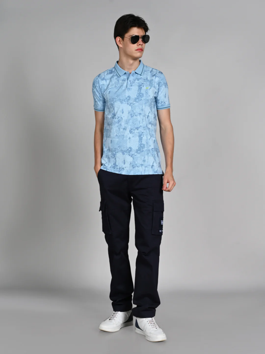Killer Men Light Blue Printed Slim Fit T-Shirt - Image 3