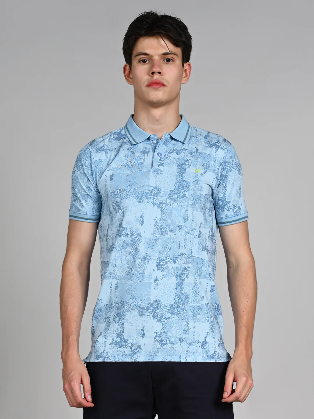 Killer Men Light Blue Printed Slim Fit T-Shirt - Image 4