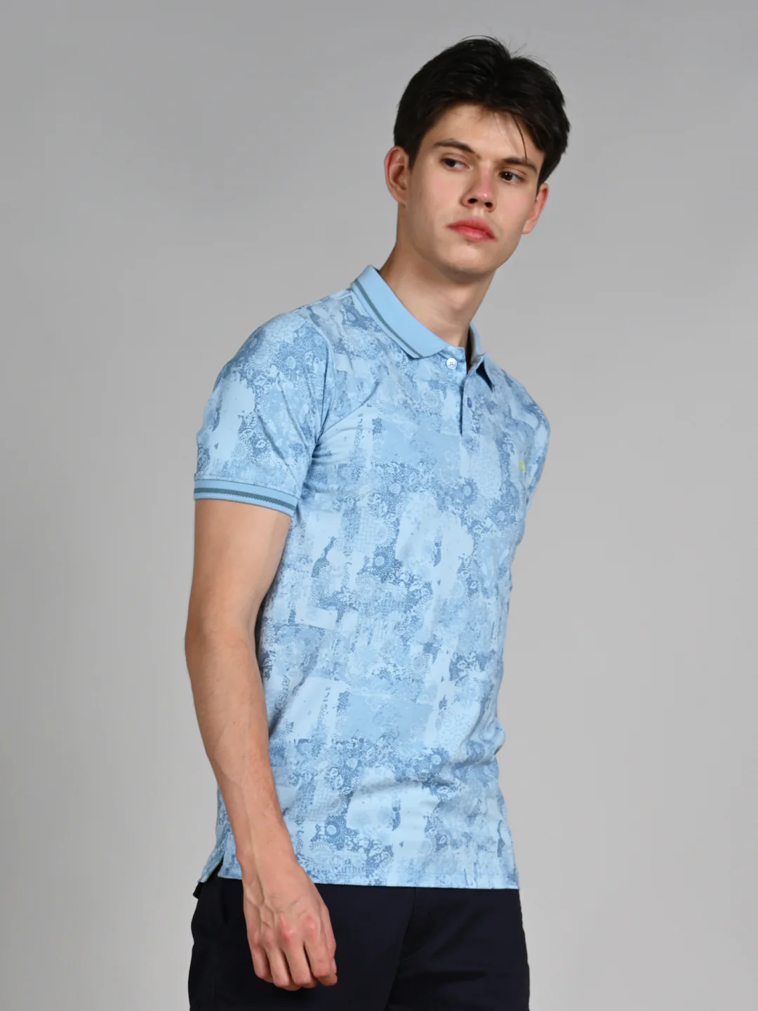 Killer Men Light Blue Printed Slim Fit T-Shirt - Image 5
