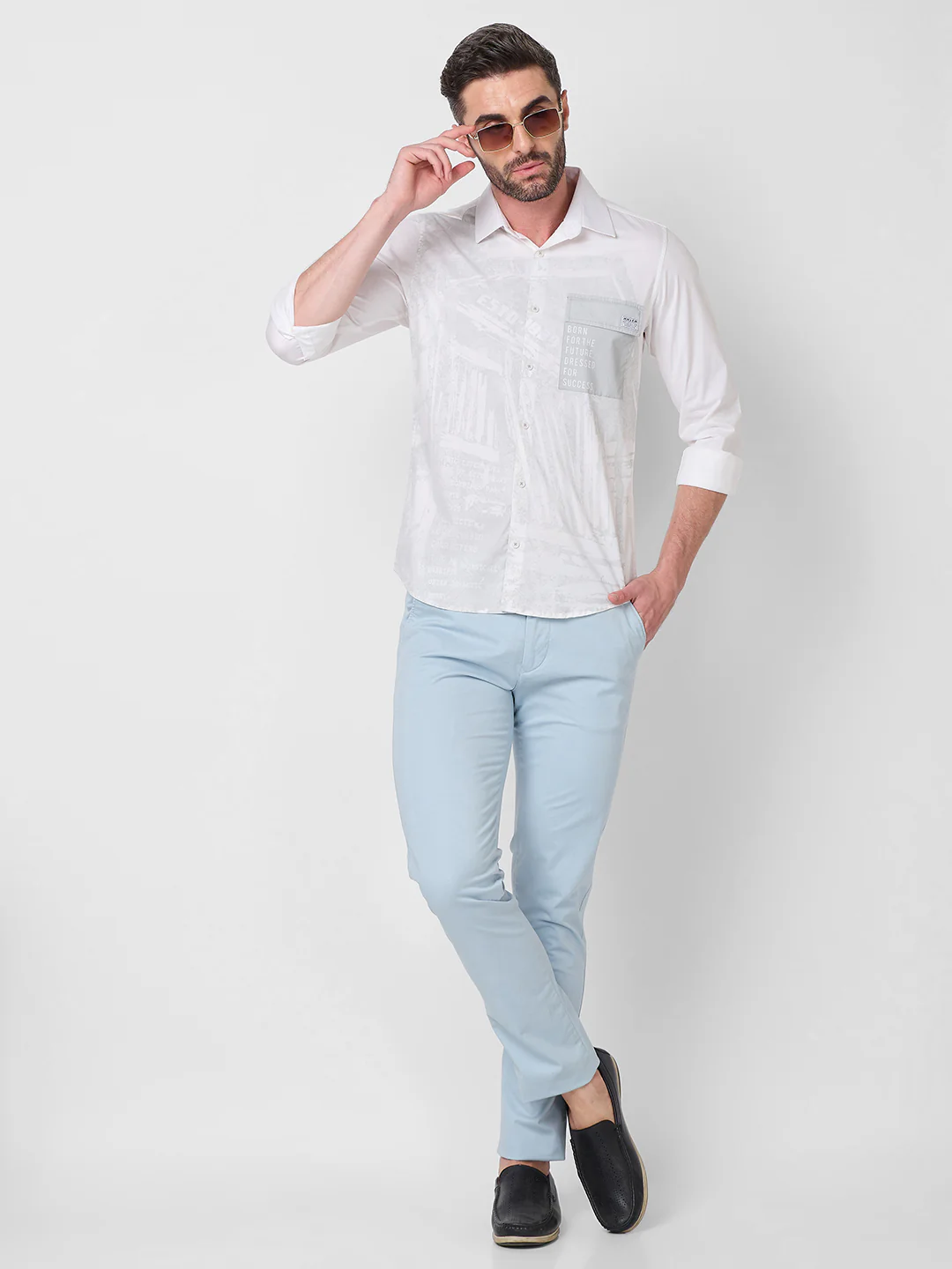 Killer Men Light Blue Slim Fit Trousers - Image 8