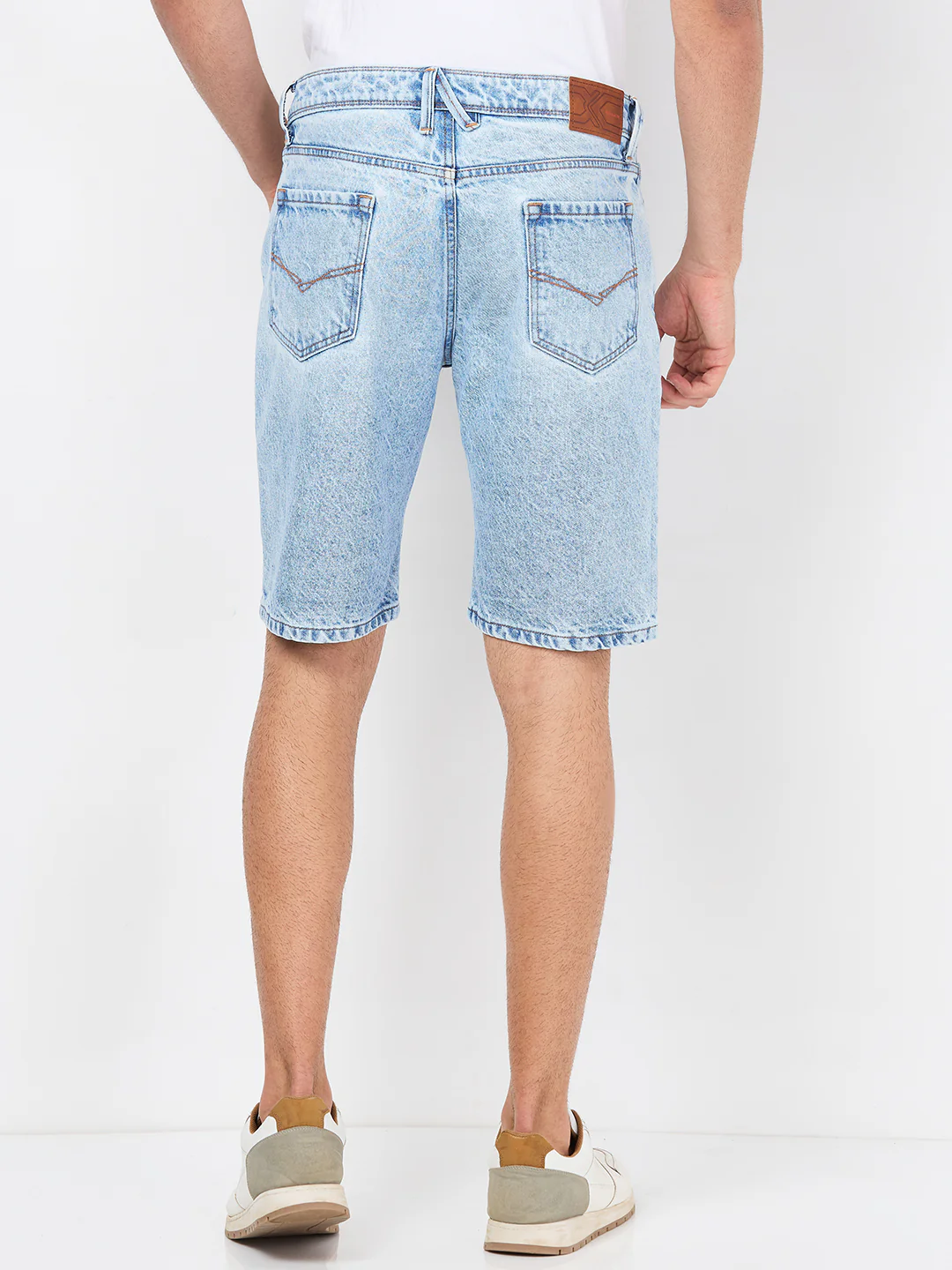 Killer Men Light Blue Solid Shorts - Image 5