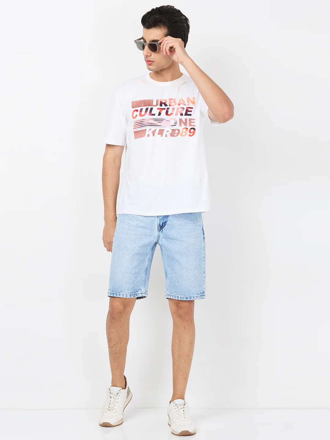 Killer Men Light Blue Solid Shorts - Image 8