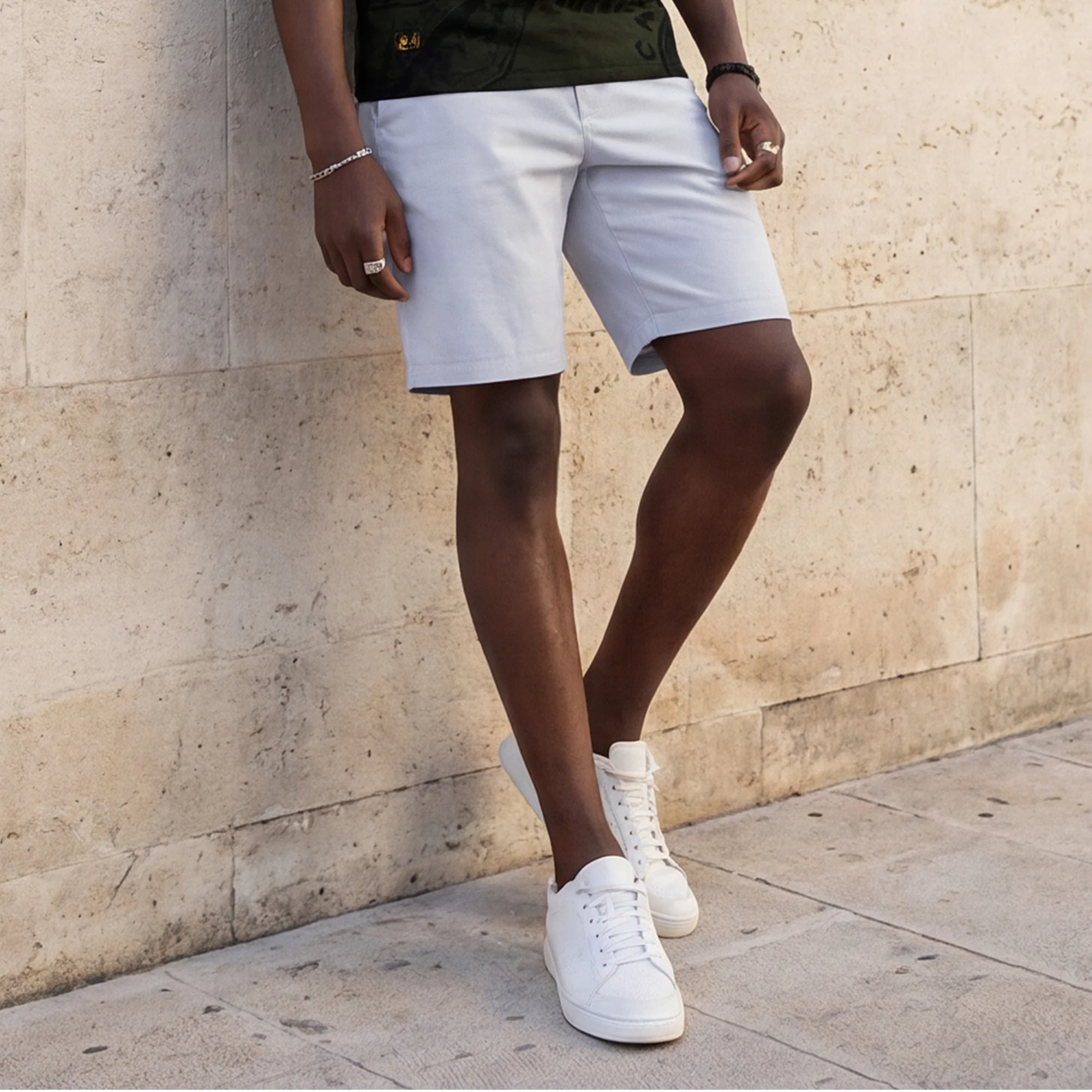 Killer Men Light Blue Solid Shorts - Image 2