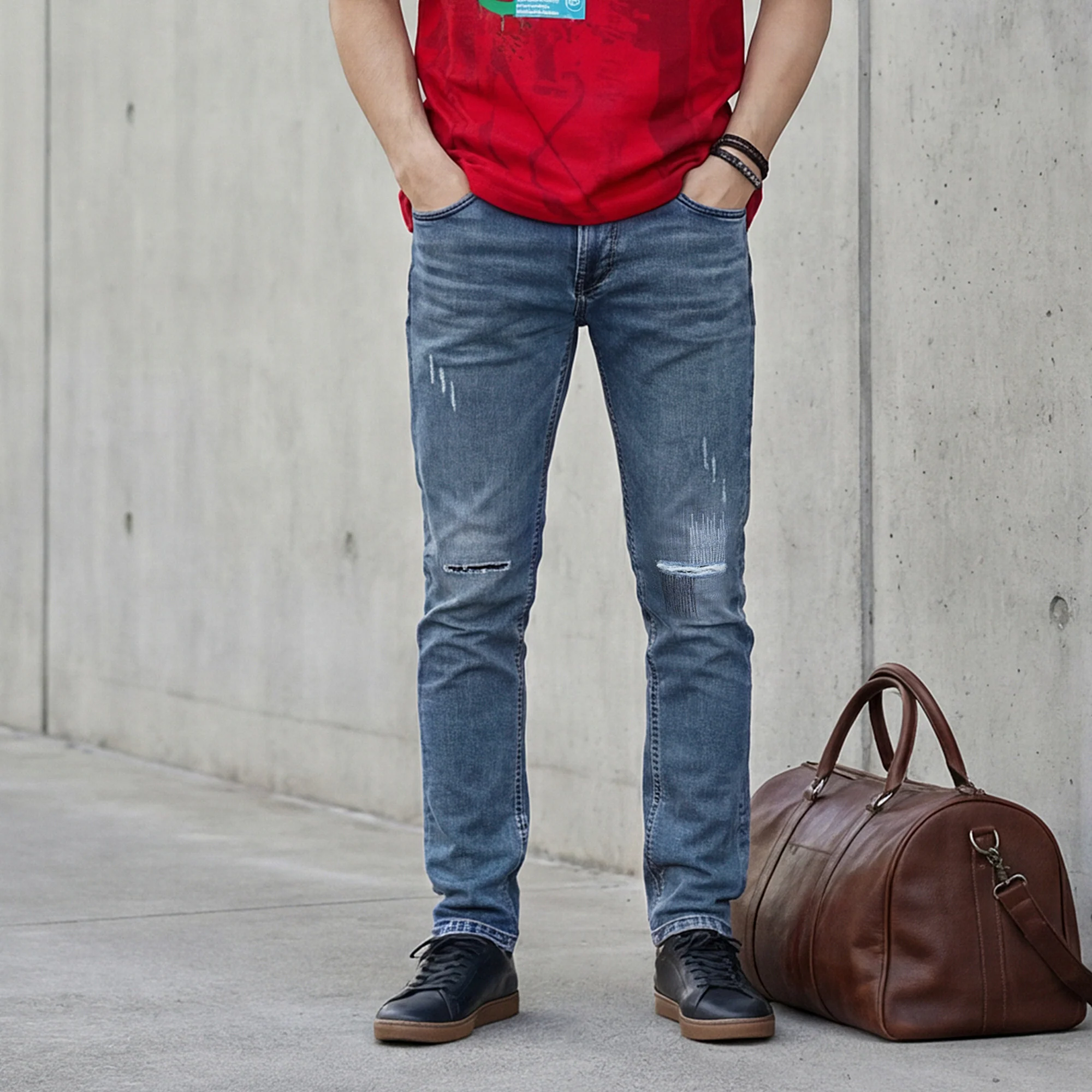 Killer Men Light Blue Solid Slim Fit Jeans - Image 2