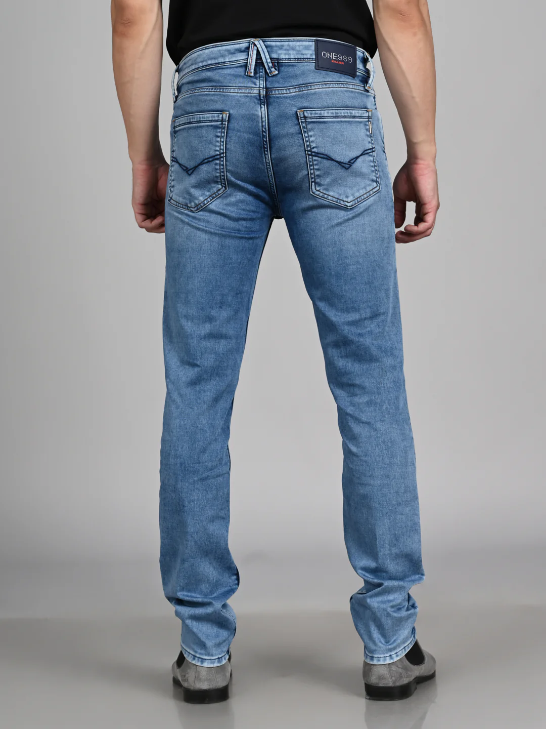 Killer Men Light Blue Solid Slim Fit Jeans - Image 7