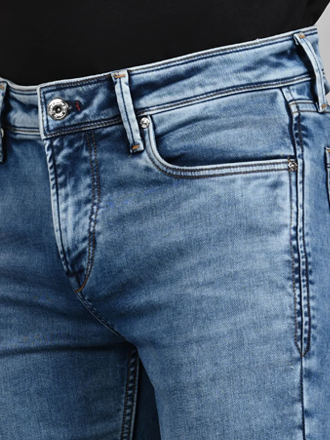 Killer Men Light Blue Solid Slim Fit Jeans - Image 8