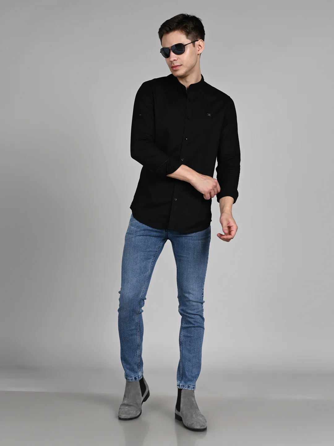 Killer Men Light Blue Solid Slim Fit Jeans - Image 3