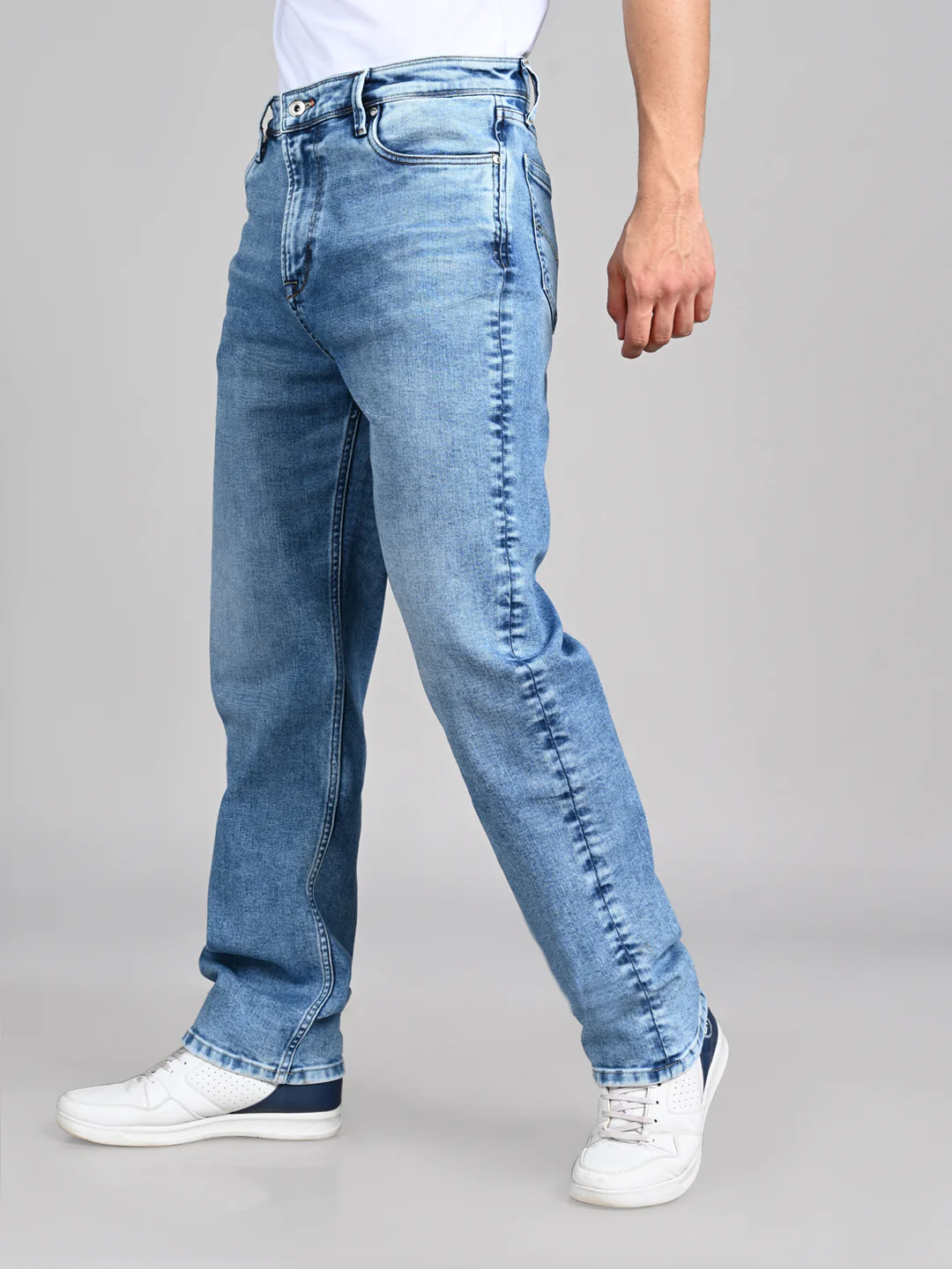 Killer Men Light Blue Solid Slim Fit Jeans - Image 6
