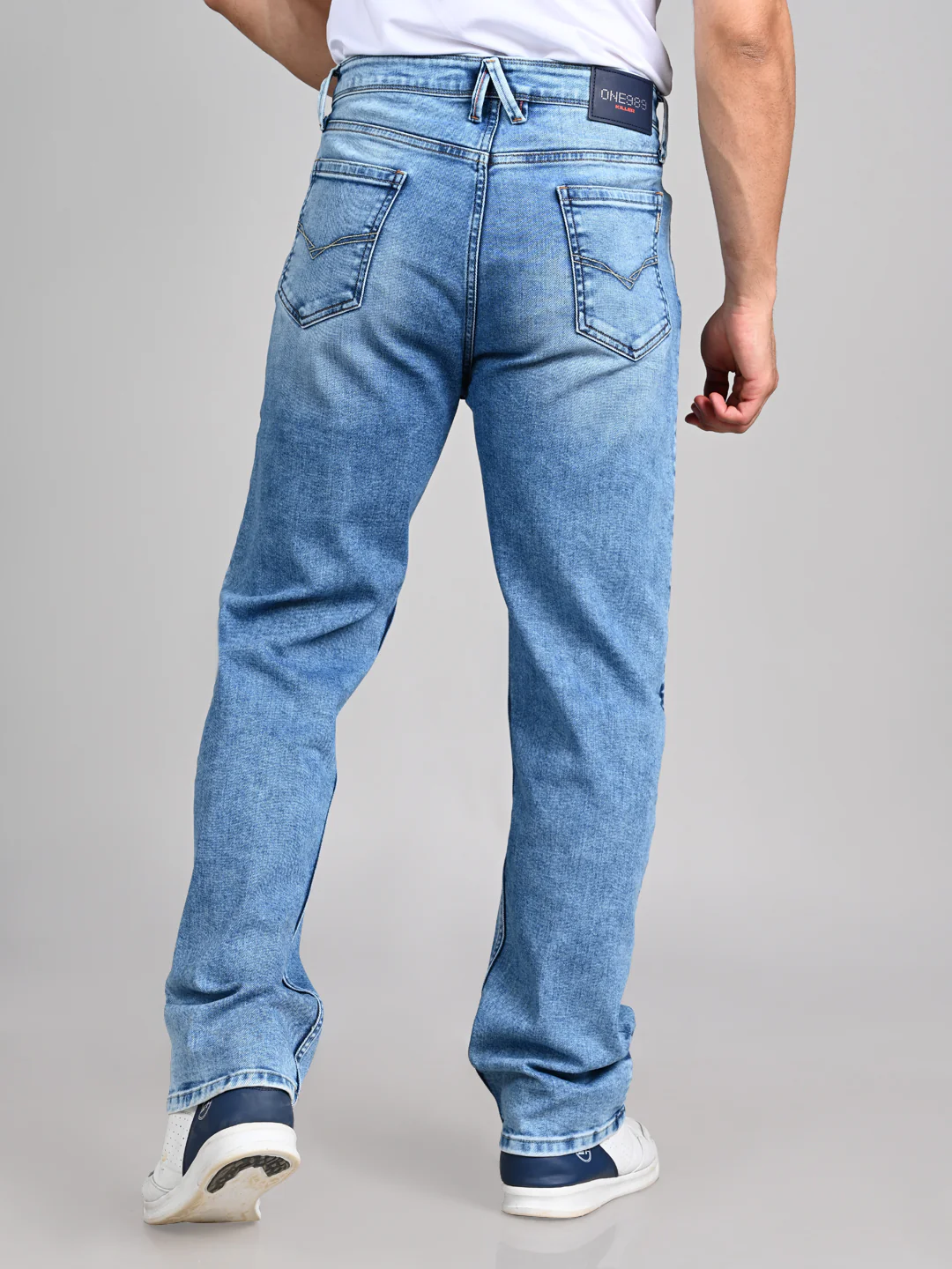 Killer Men Light Blue Solid Slim Fit Jeans - Image 7