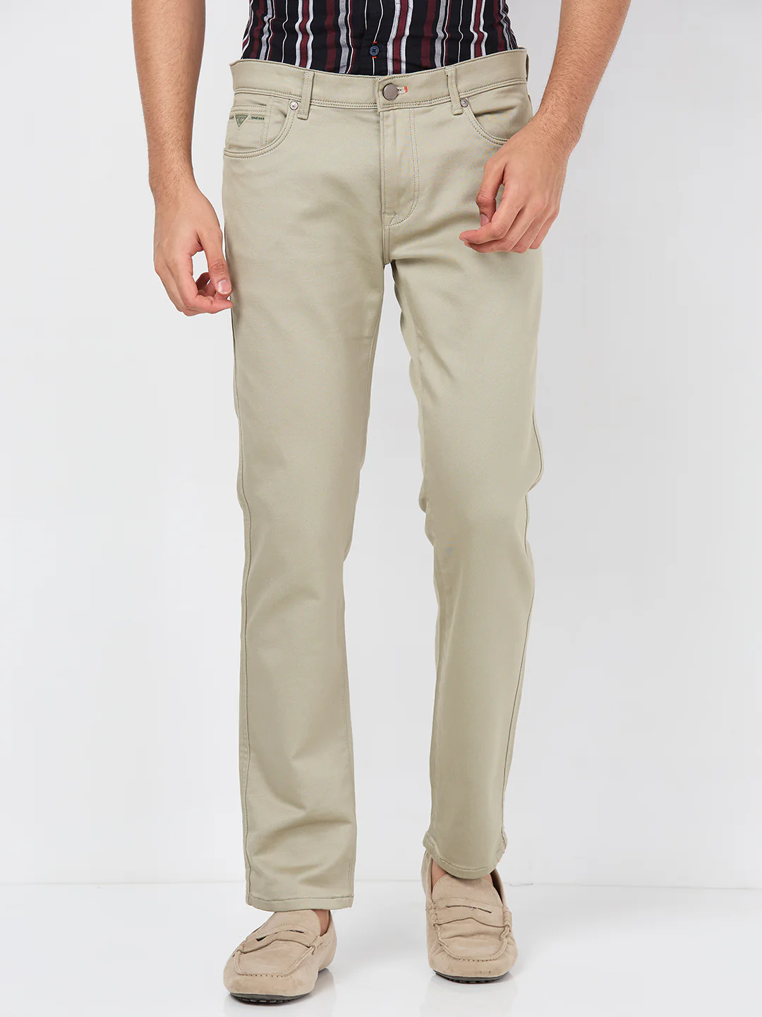 Killer Men Light Green Ankle Fit Pants - Image 3