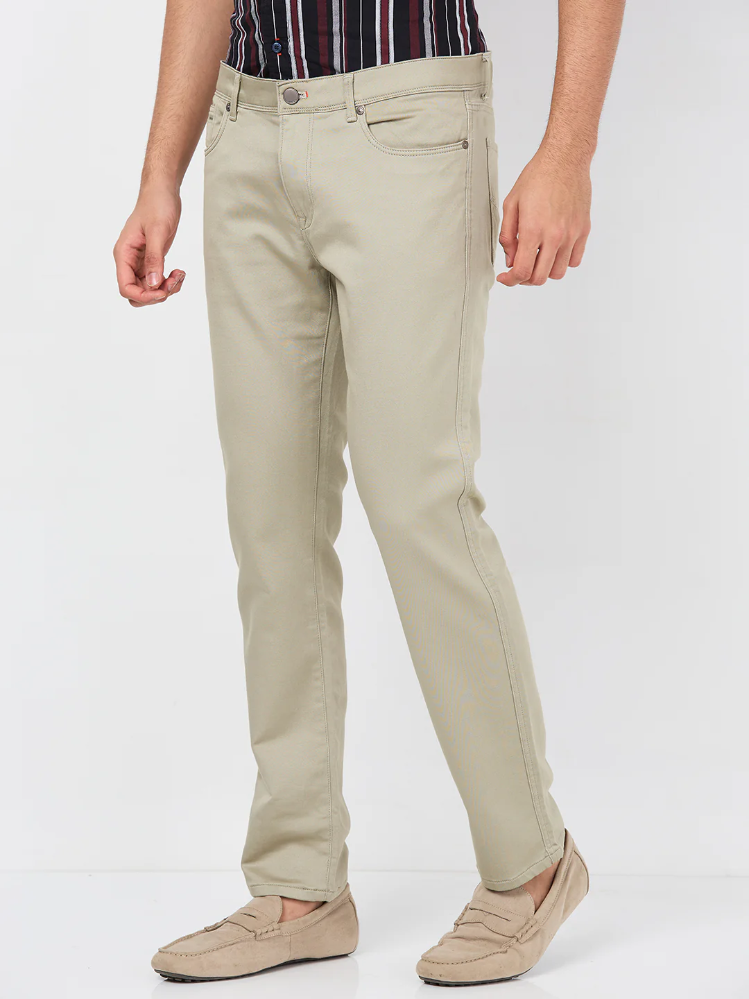 Killer Men Light Green Ankle Fit Pants - Image 6