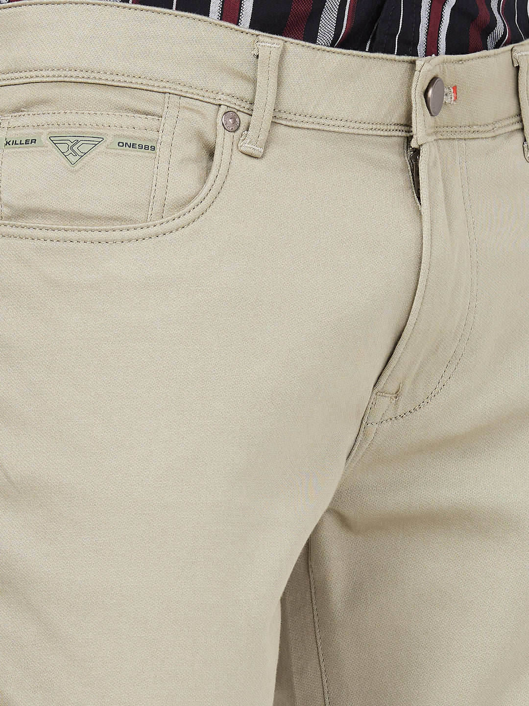 Killer Men Light Green Ankle Fit Pants - Image 7