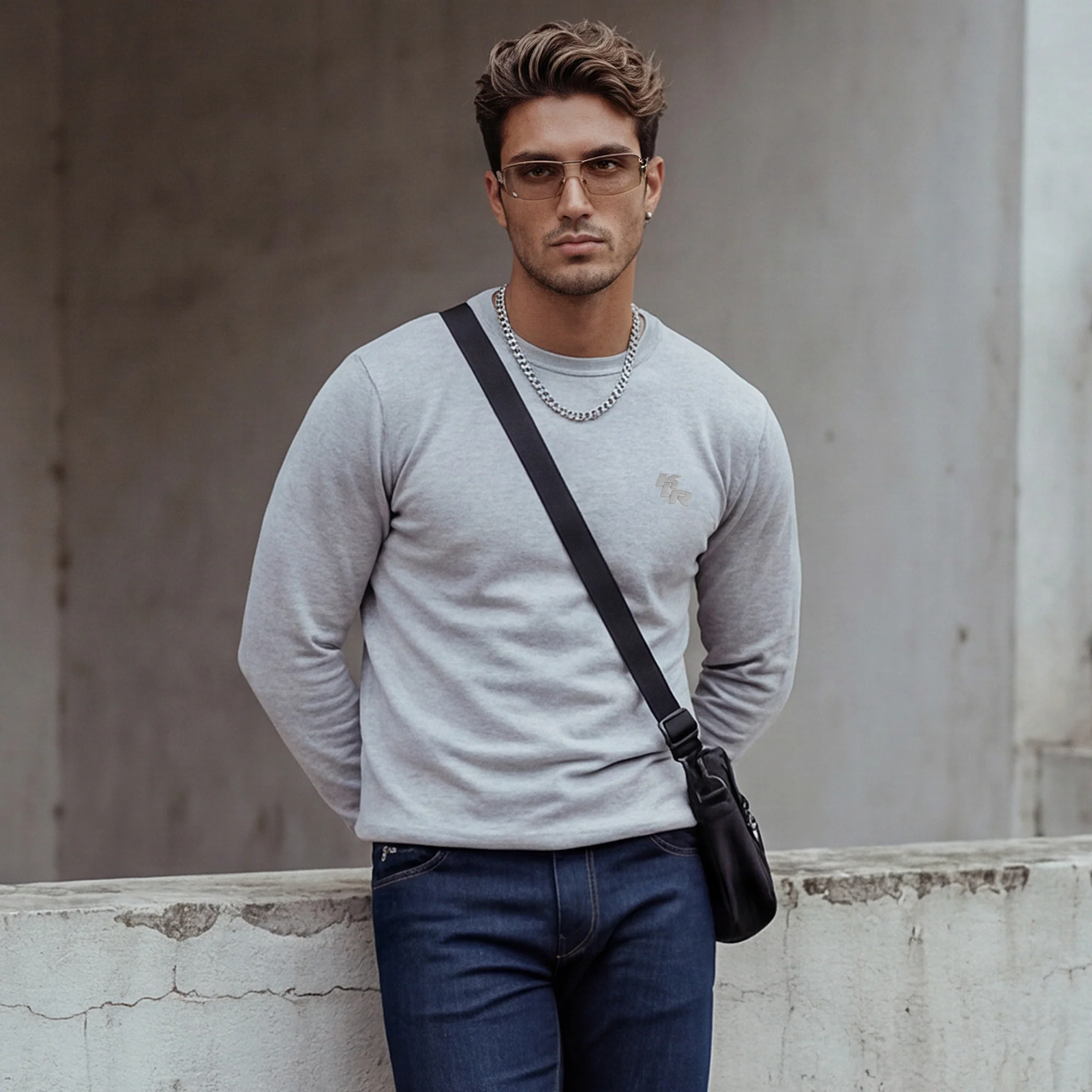 Killer Men Light Grey Flat Knits - Image 2