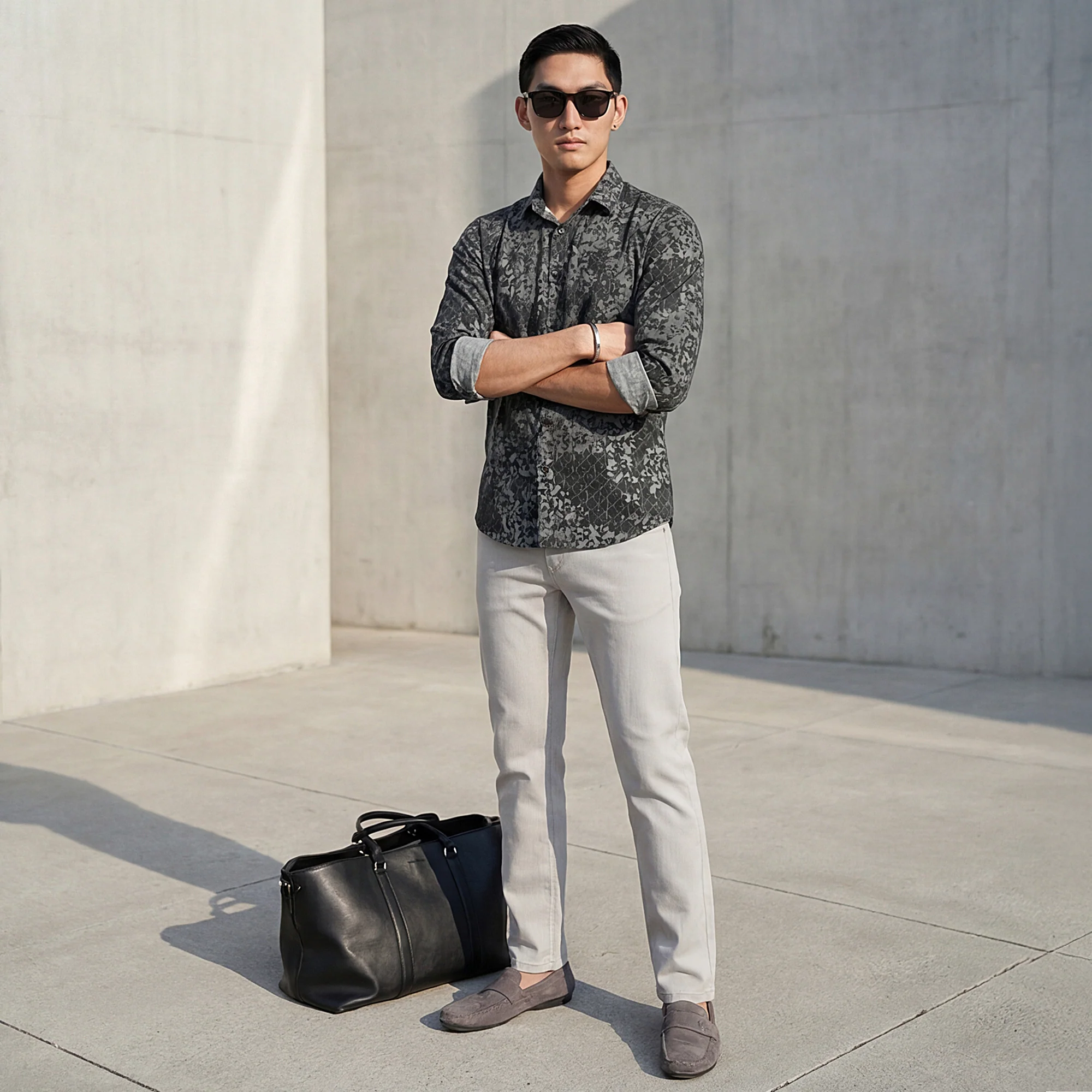 Killer Men Light Grey Slim Fit Pants