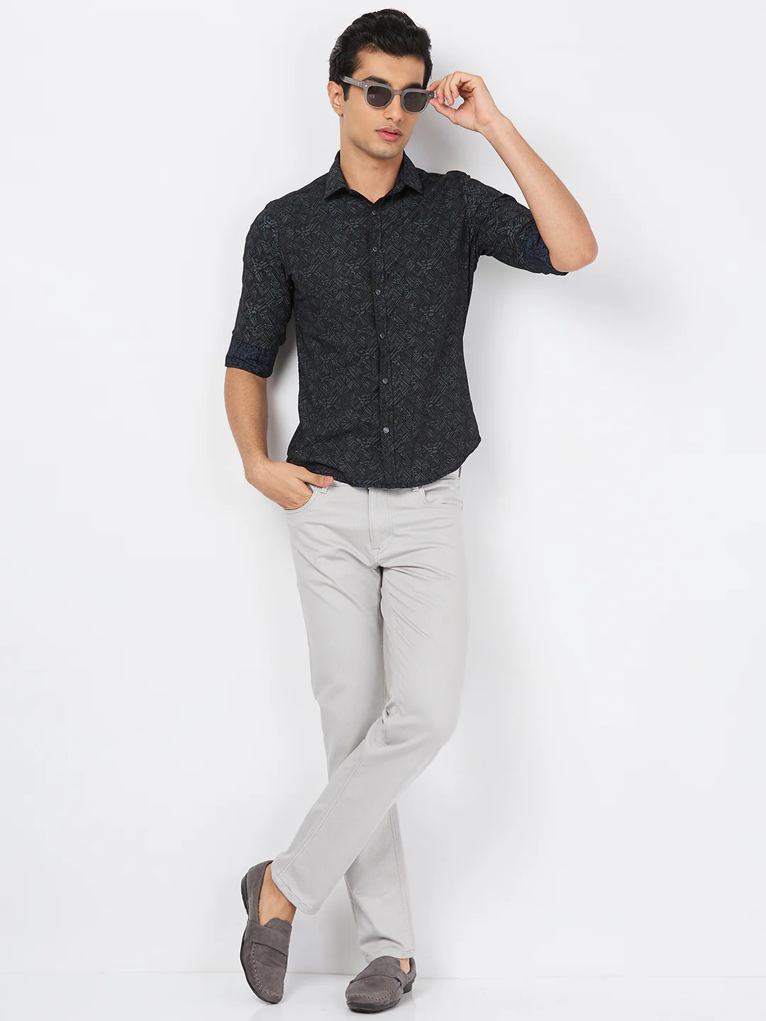 Killer Men Light Grey Slim Fit Pants - Image 8