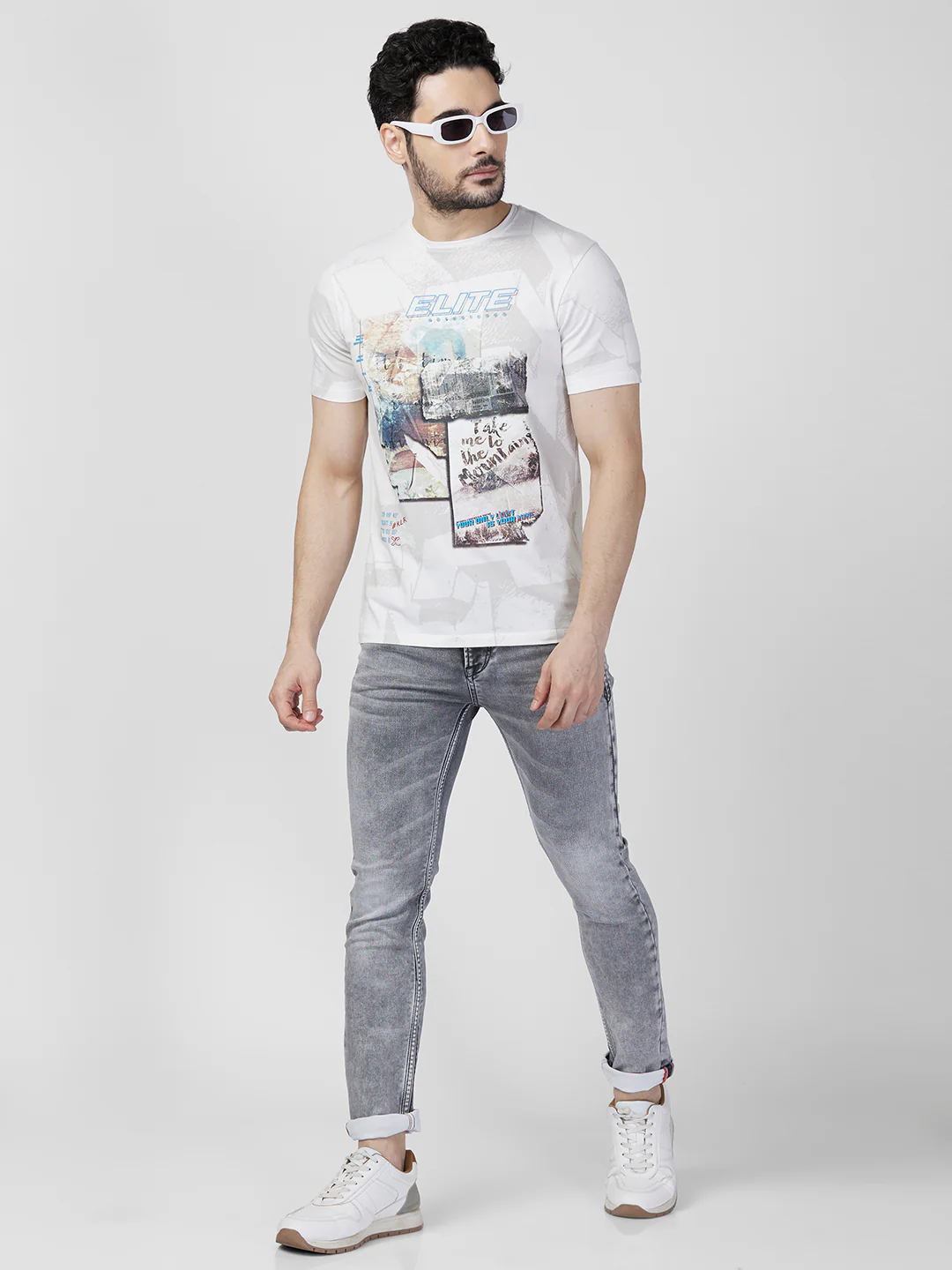 Killer Men Light Grey Solid Slim Fit Jeans - Image 8