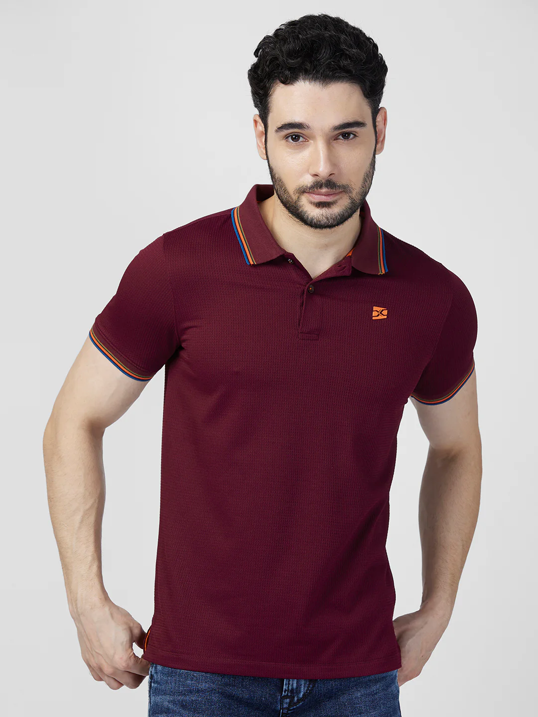 Killer Men Maroon Printed Slim Fit T-Shirts - Image 3