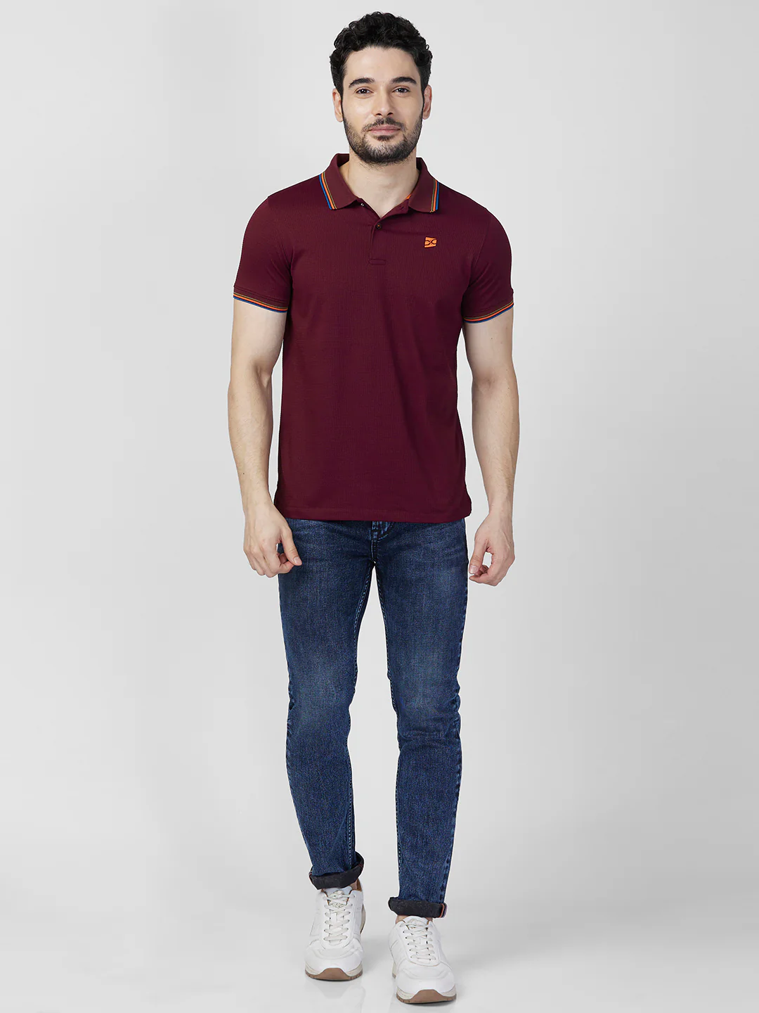 Killer Men Maroon Printed Slim Fit T-Shirts - Image 4