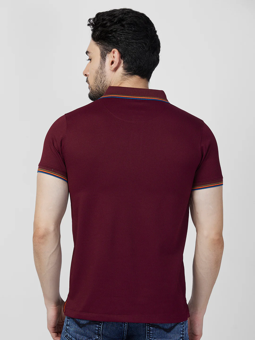 Killer Men Maroon Printed Slim Fit T-Shirts - Image 5