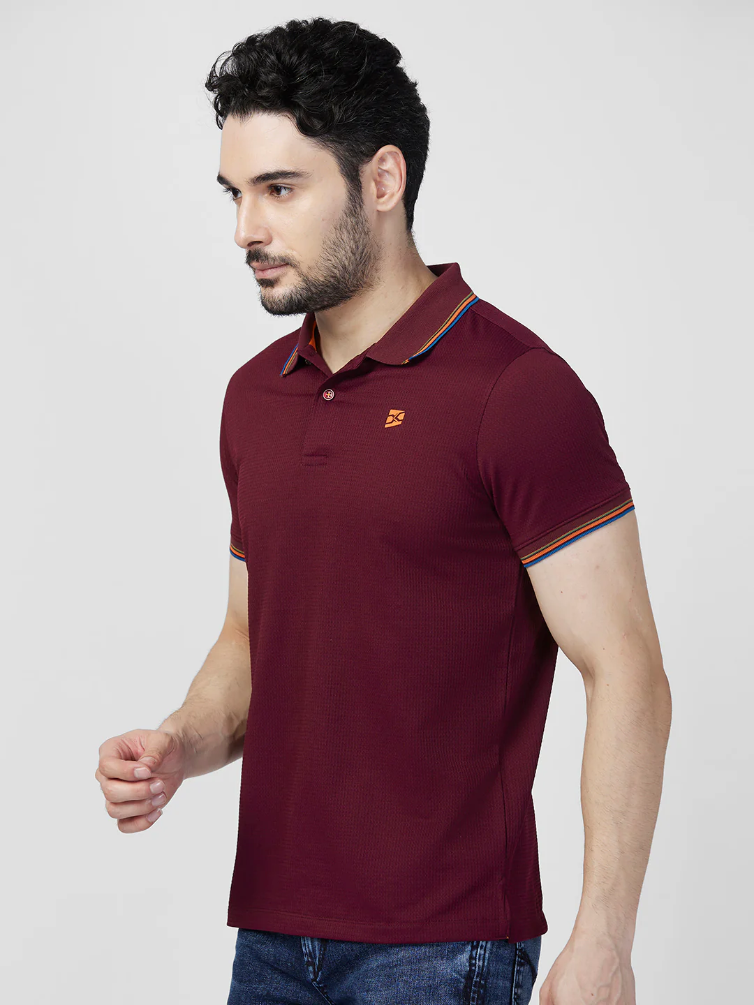 Killer Men Maroon Printed Slim Fit T-Shirts - Image 6