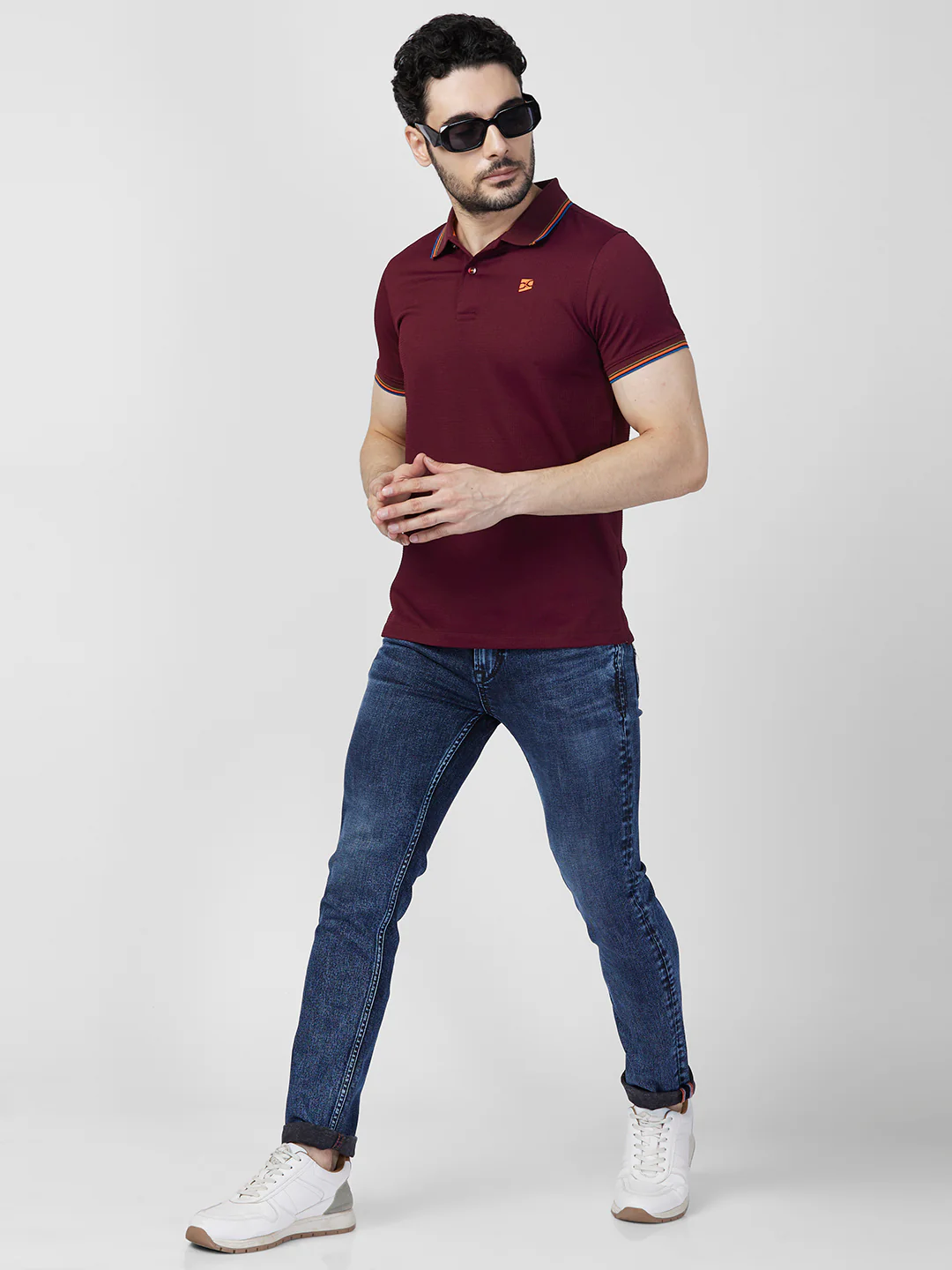 Killer Men Maroon Printed Slim Fit T-Shirts - Image 7