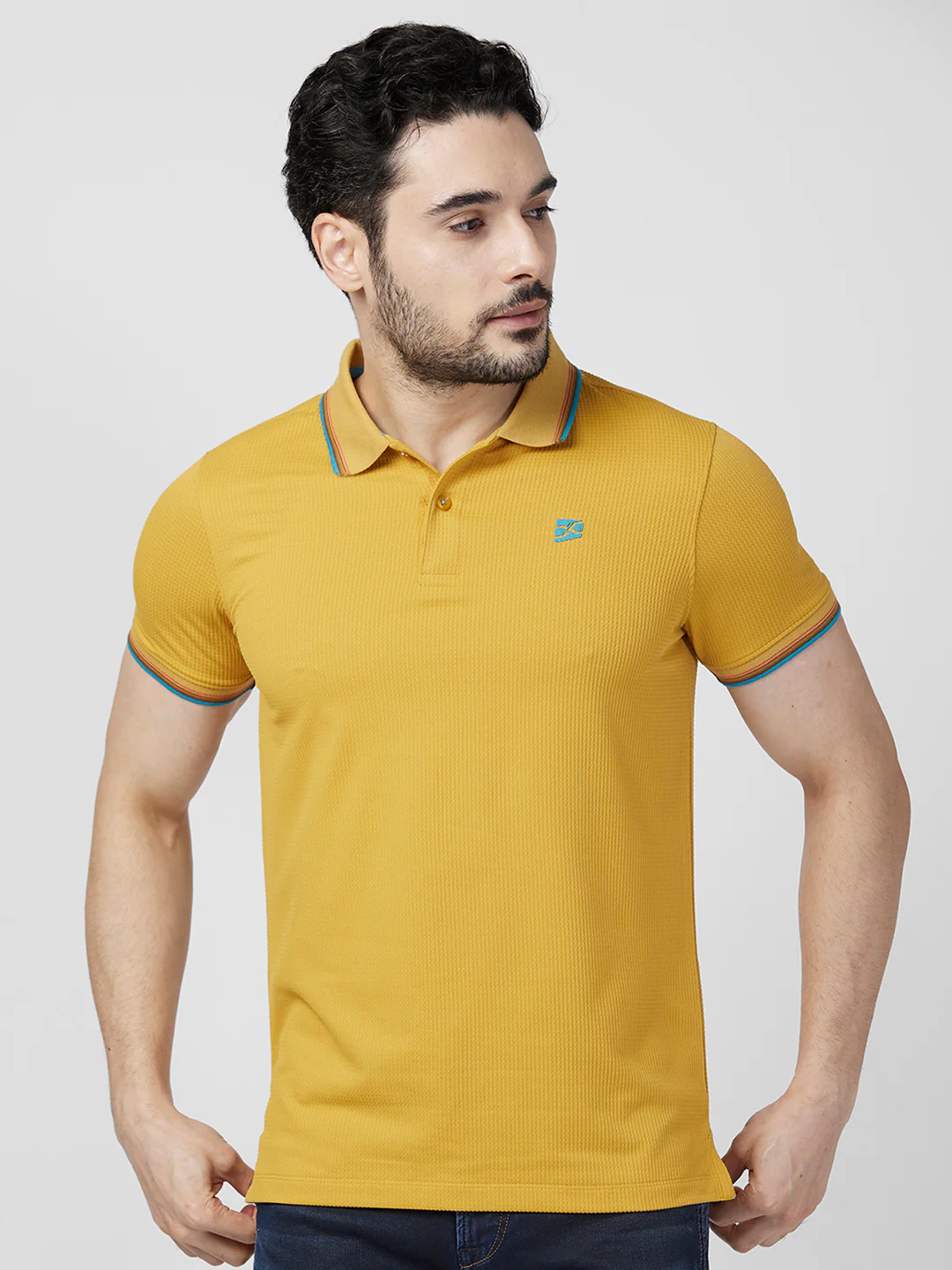 Killer Men Musturd Printed Slim Fit T-Shirts - Image 3