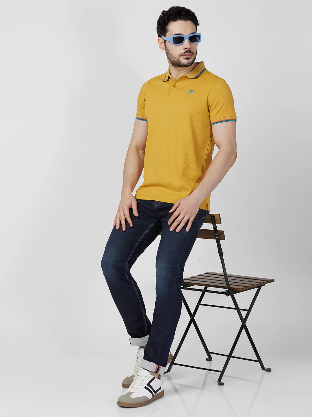 Killer Men Musturd Printed Slim Fit T-Shirts - Image 7
