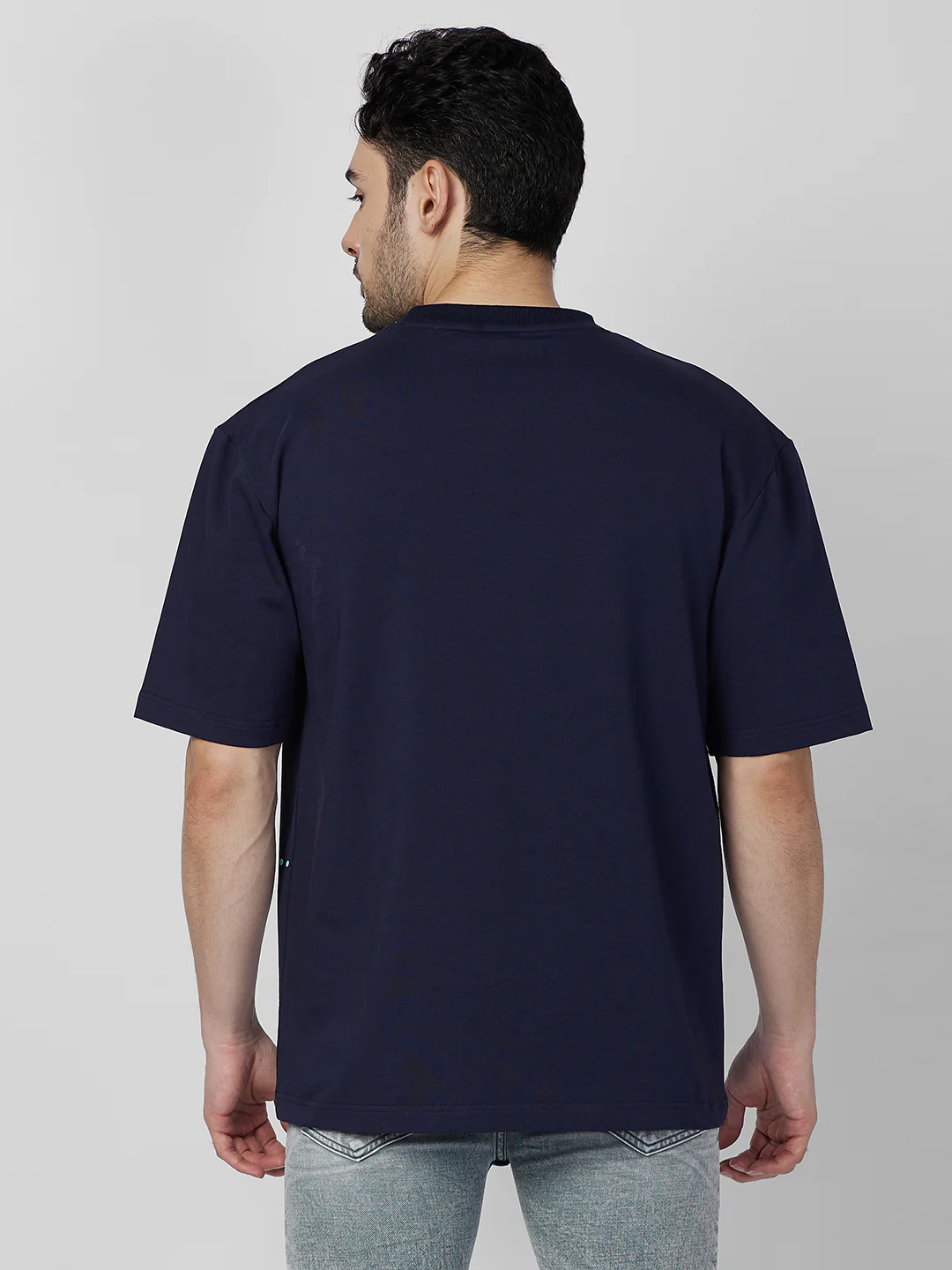 Killer Men Navy Blue Printed Round Neck T-Shirts - Image 5