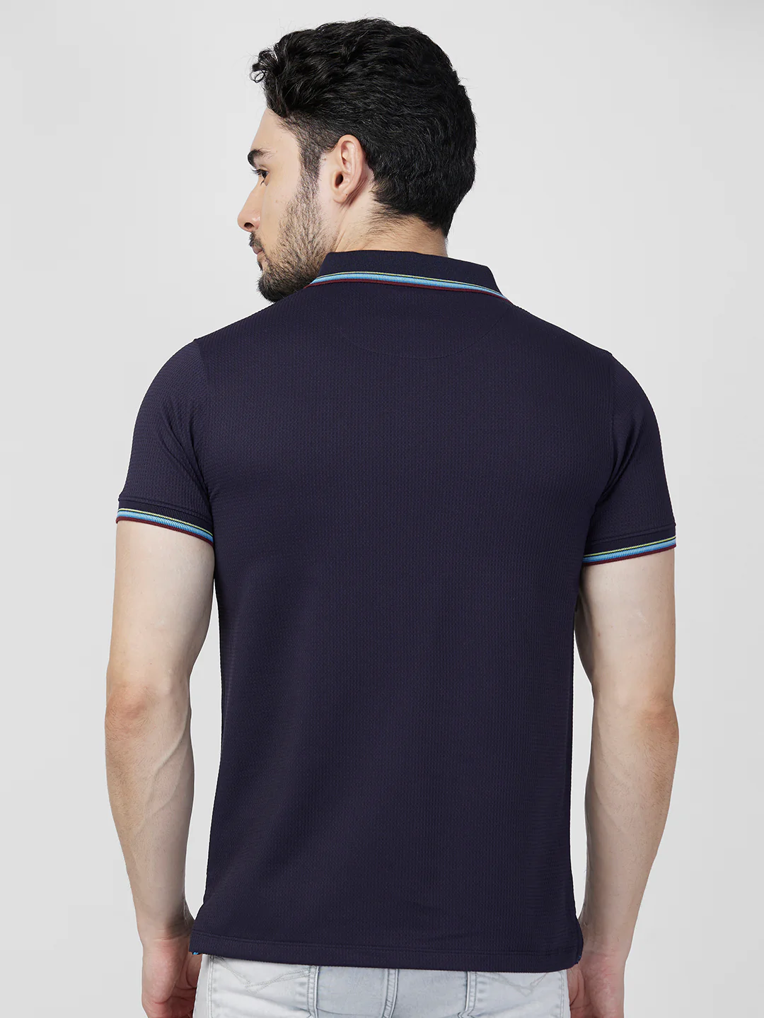 Killer Men Blue Printed Slim Fit T-Shirts - Image 5