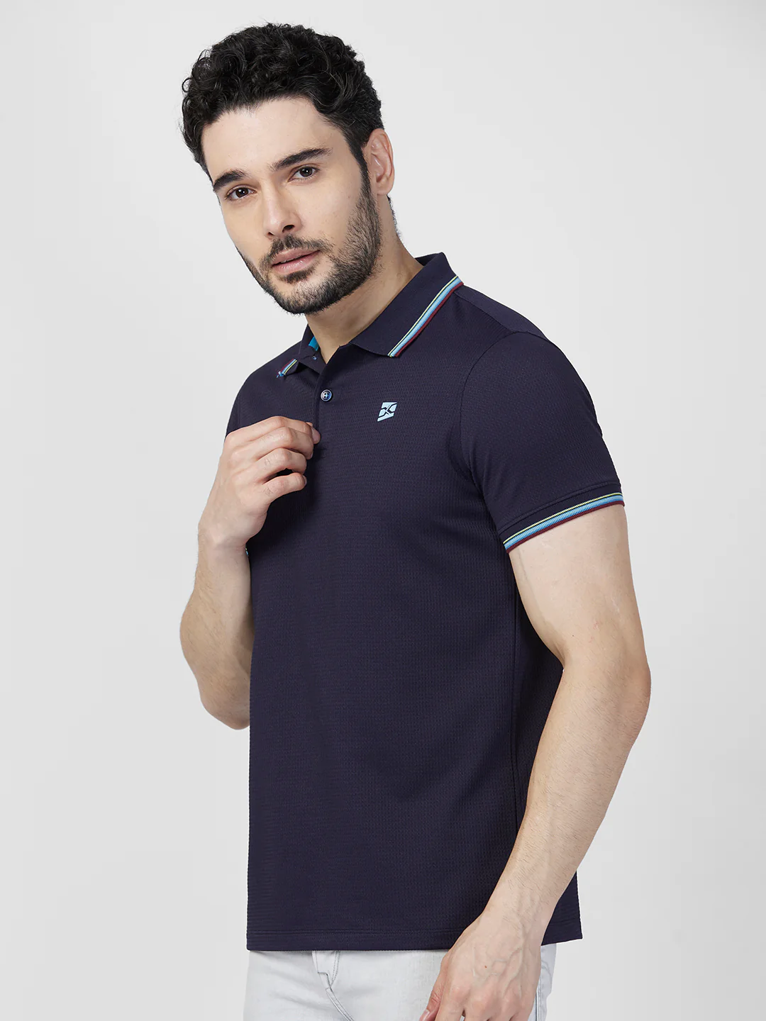 Killer Men Blue Printed Slim Fit T-Shirts - Image 6