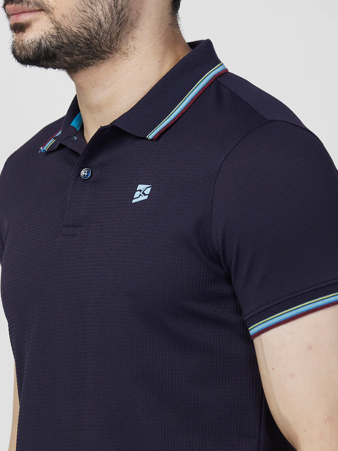Killer Men Blue Printed Slim Fit T-Shirts - Image 7