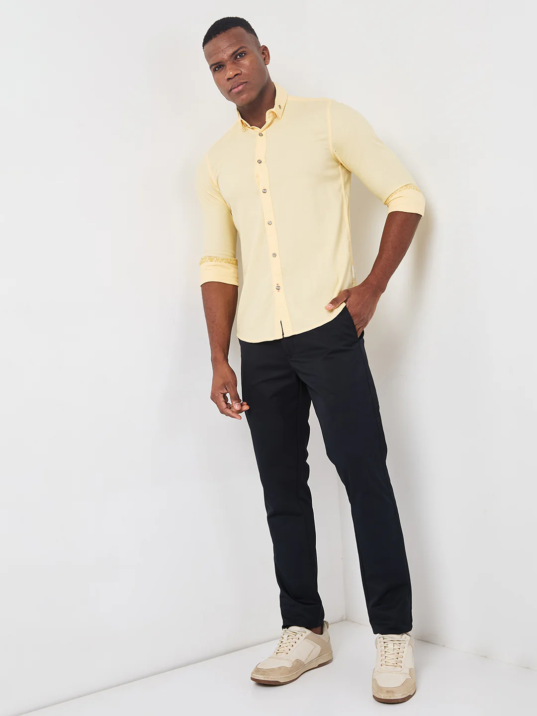 Killer Men Navy Slim Fit Trousers - Image 4