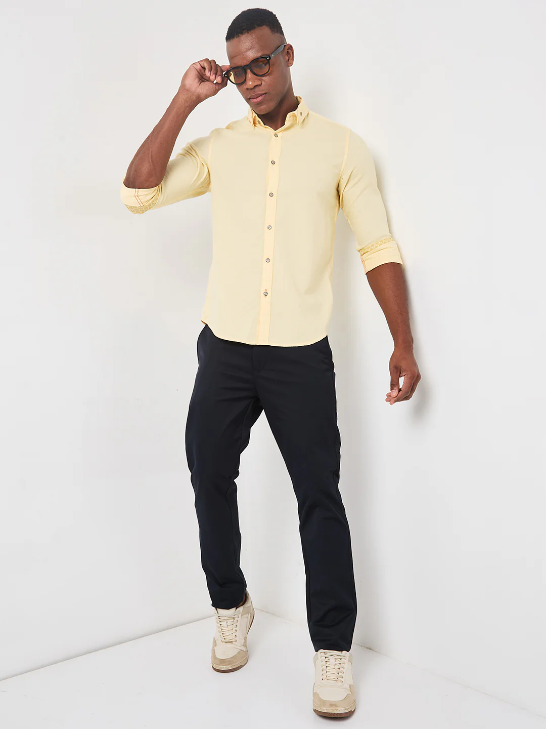 Killer Men Navy Slim Fit Trousers - Image 8