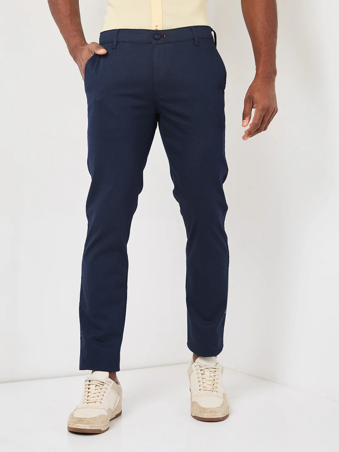 Killer Men Navy Straight Fit Trousers - Image 3