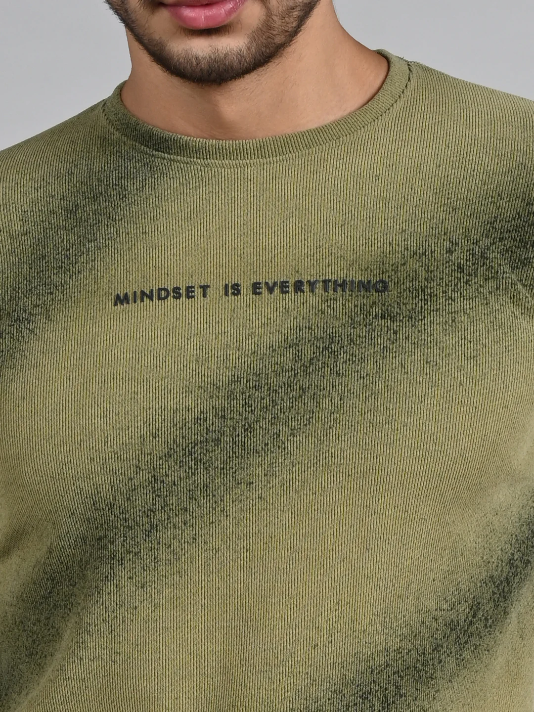 Killer Men Olive Printed Sweat Shirts - Image 8