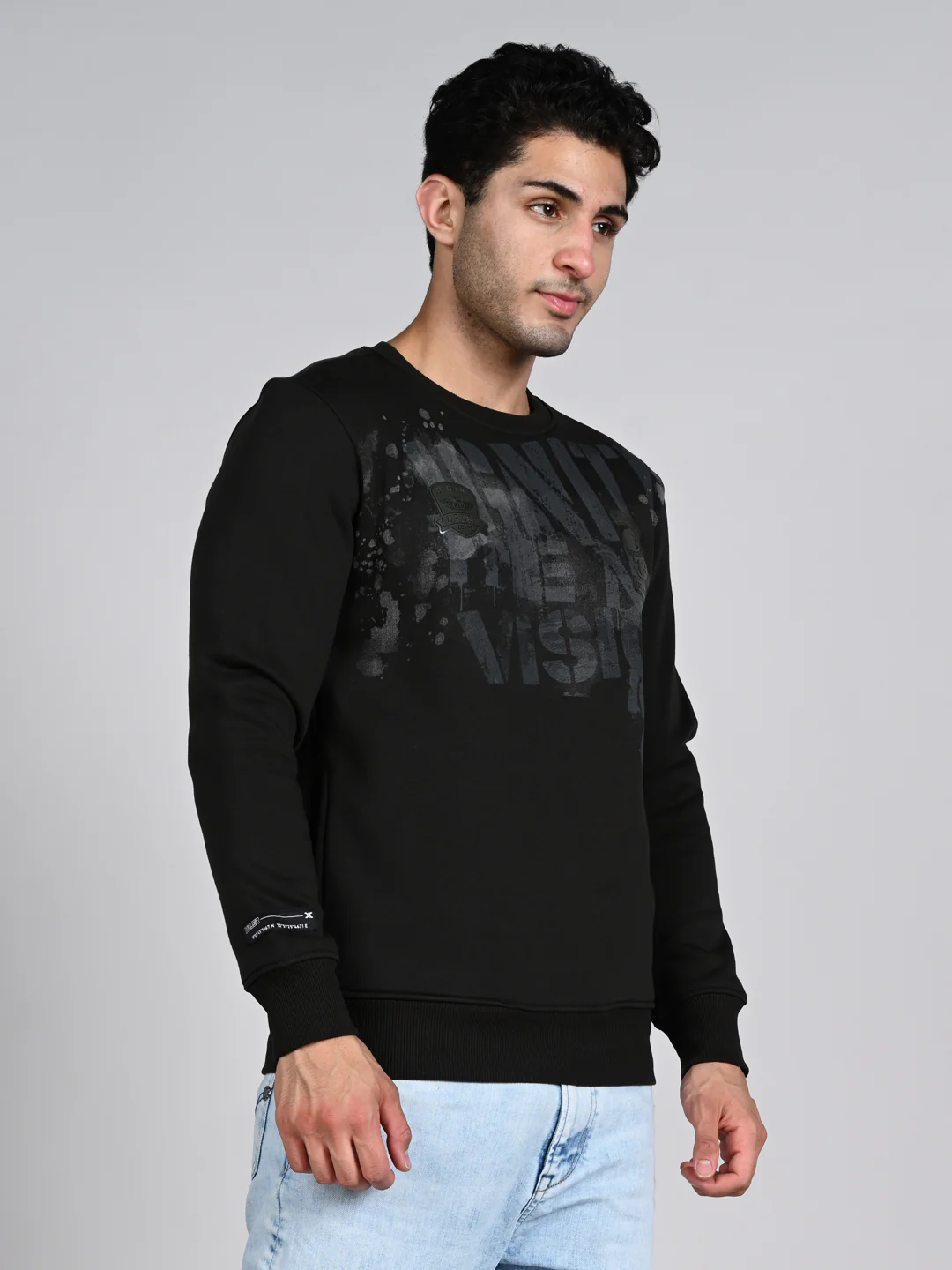 Killer Men Olive Printed Sweat Shirts - Image 5