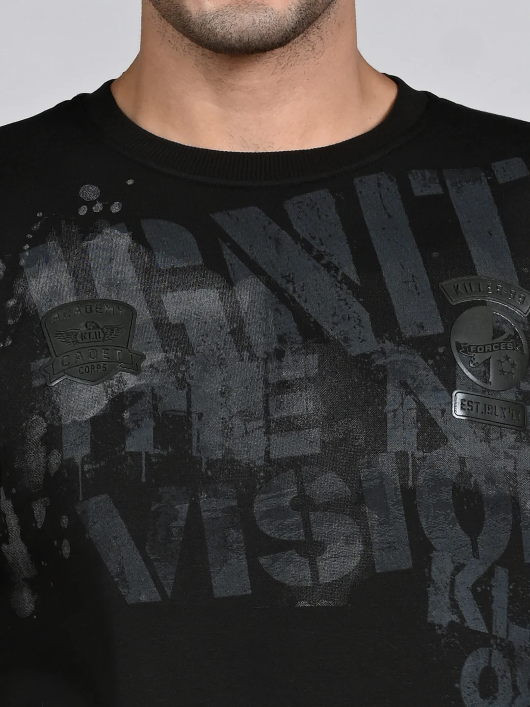 Killer Men Olive Printed Sweat Shirts - Image 8