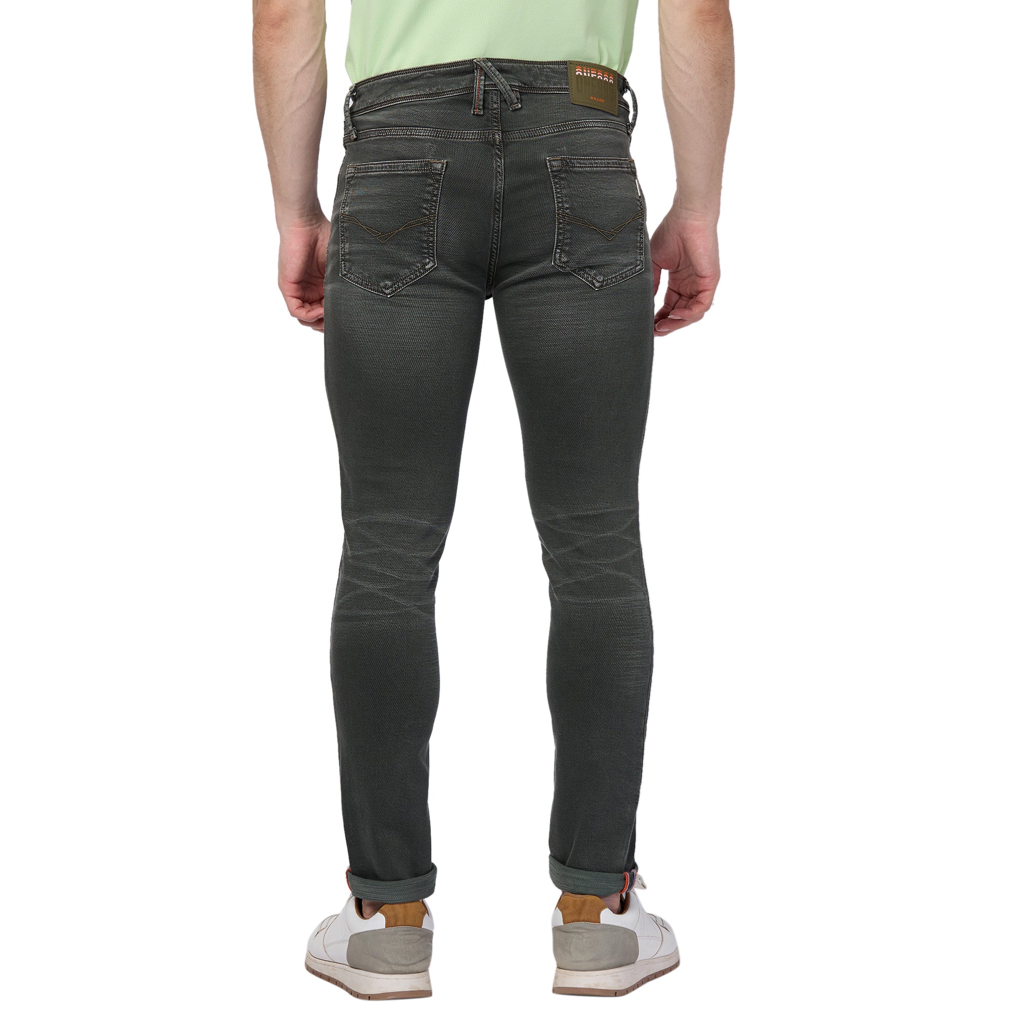 Killer Men Olive Slim Fit Jeans - Image 5