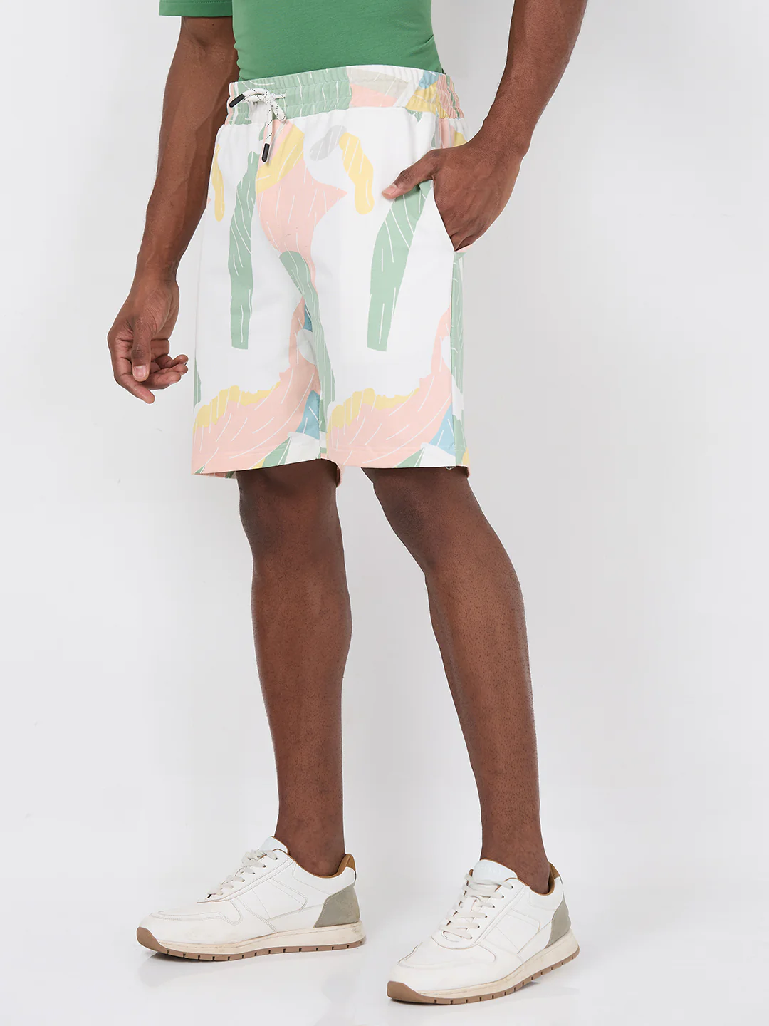 Killer Men Peach Multicolour Shorts - Image 6