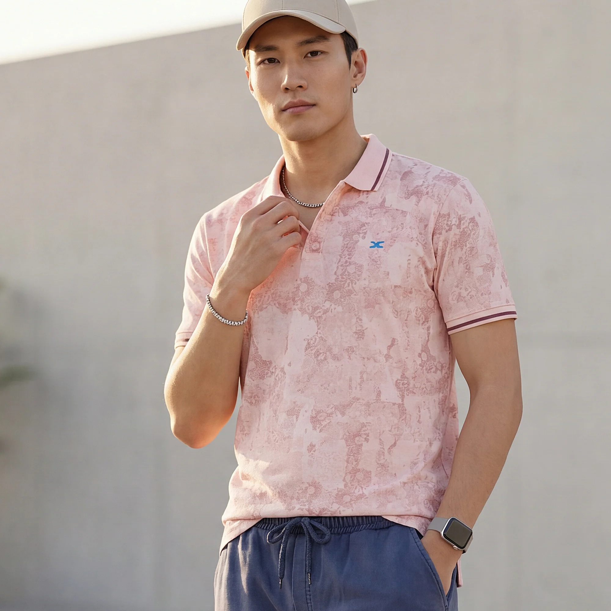 Killer Men Peach Printed Slim Fit T-Shirt - Image 2