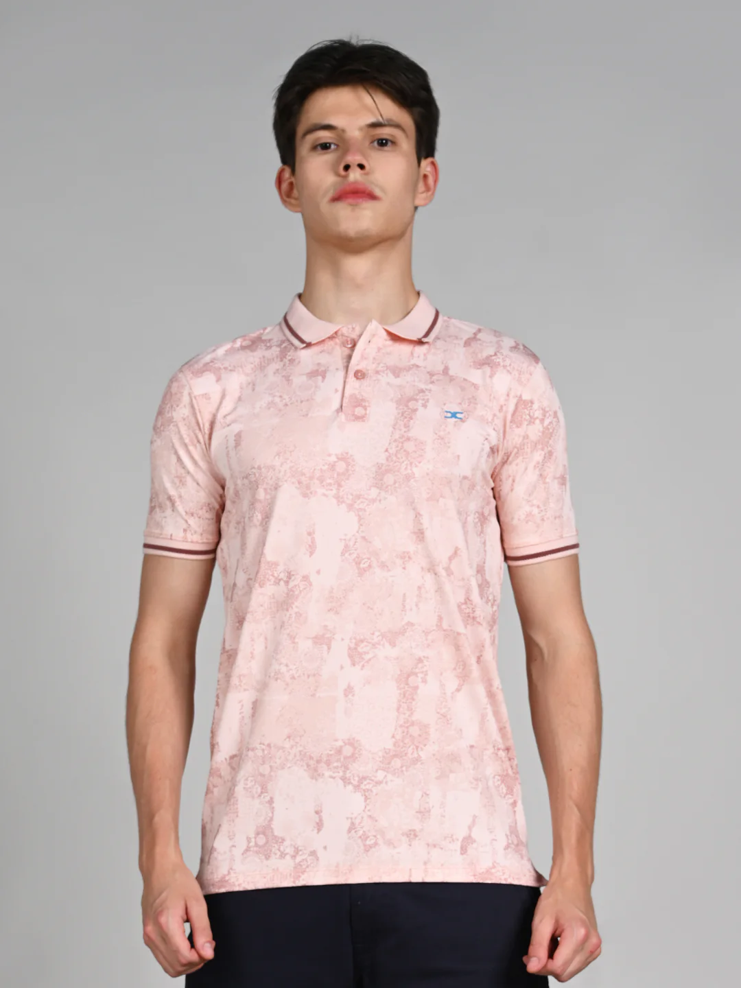 Killer Men Peach Printed Slim Fit T-Shirt - Image 4