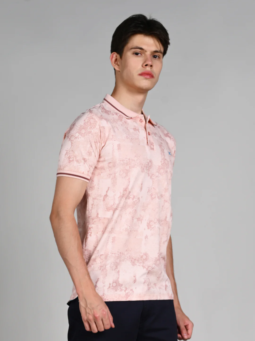 Killer Men Peach Printed Slim Fit T-Shirt - Image 5