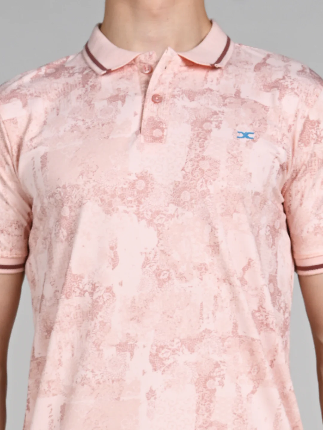 Killer Men Peach Printed Slim Fit T-Shirt - Image 8