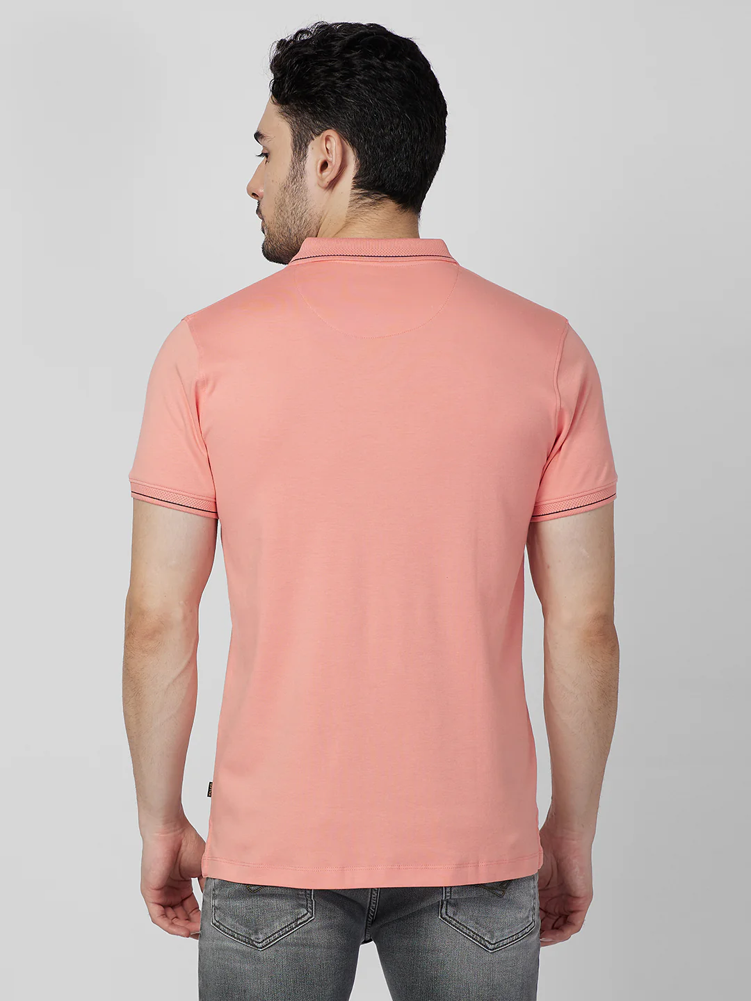 Killer Men Peach Printed Slim Fit T-Shirts - Image 5