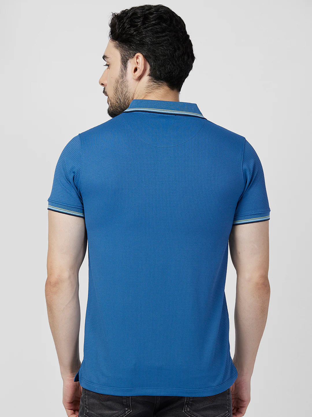 Killer Men Blue Printed Slim Fit T-Shirts - Image 5