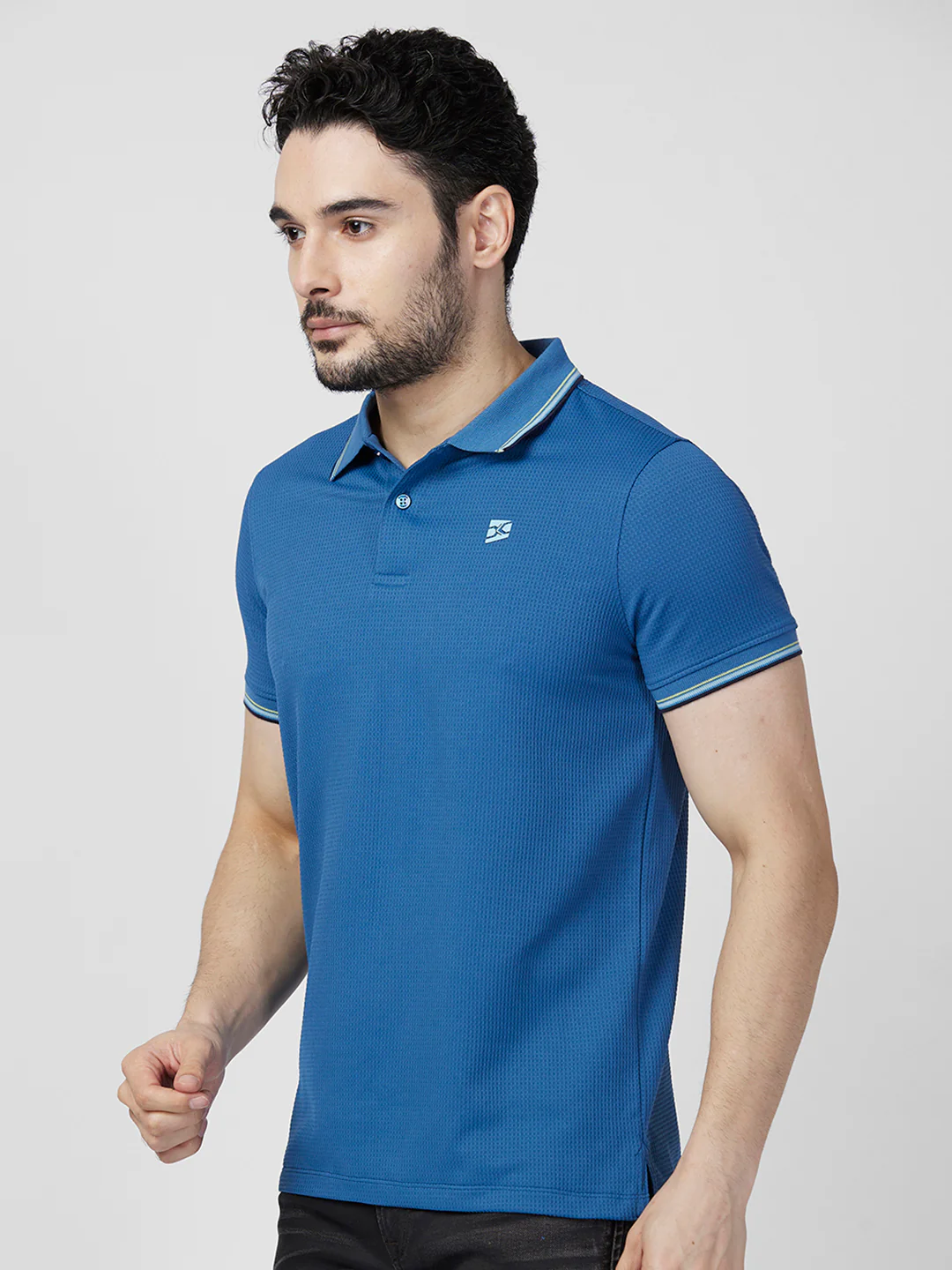 Killer Men Blue Printed Slim Fit T-Shirts - Image 6