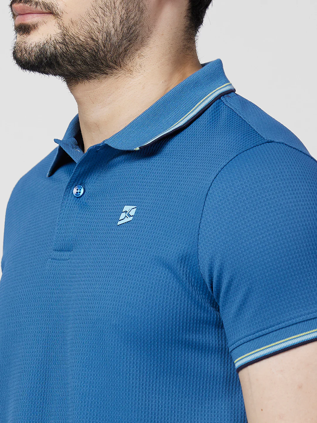 Killer Men Blue Printed Slim Fit T-Shirts - Image 7