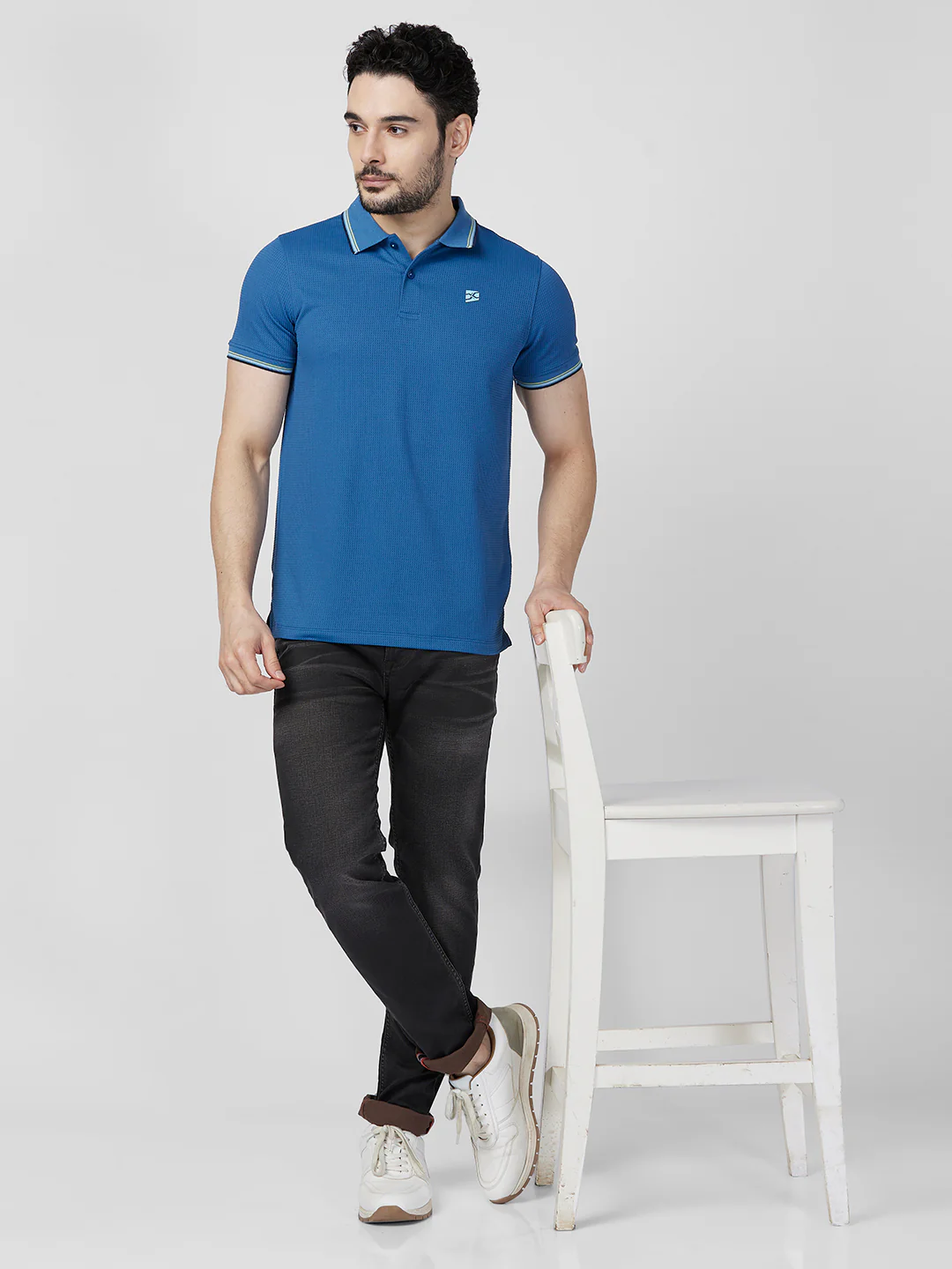Killer Men Blue Printed Slim Fit T-Shirts - Image 8