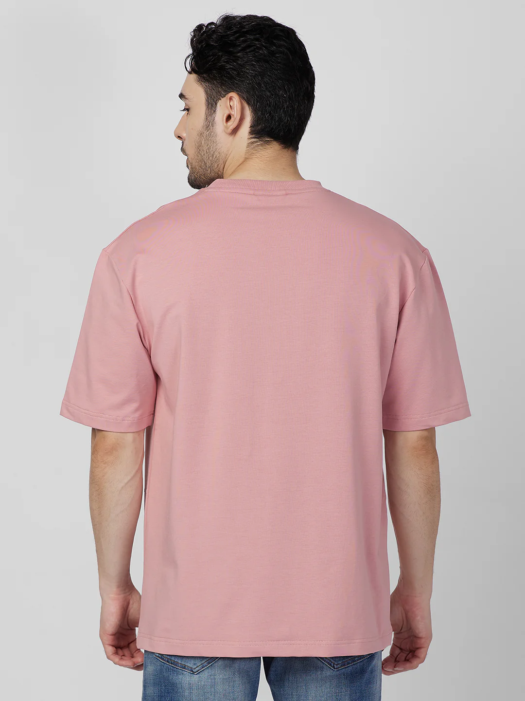 Killer Men Pink Printed Round Neck T-Shirts - Image 5