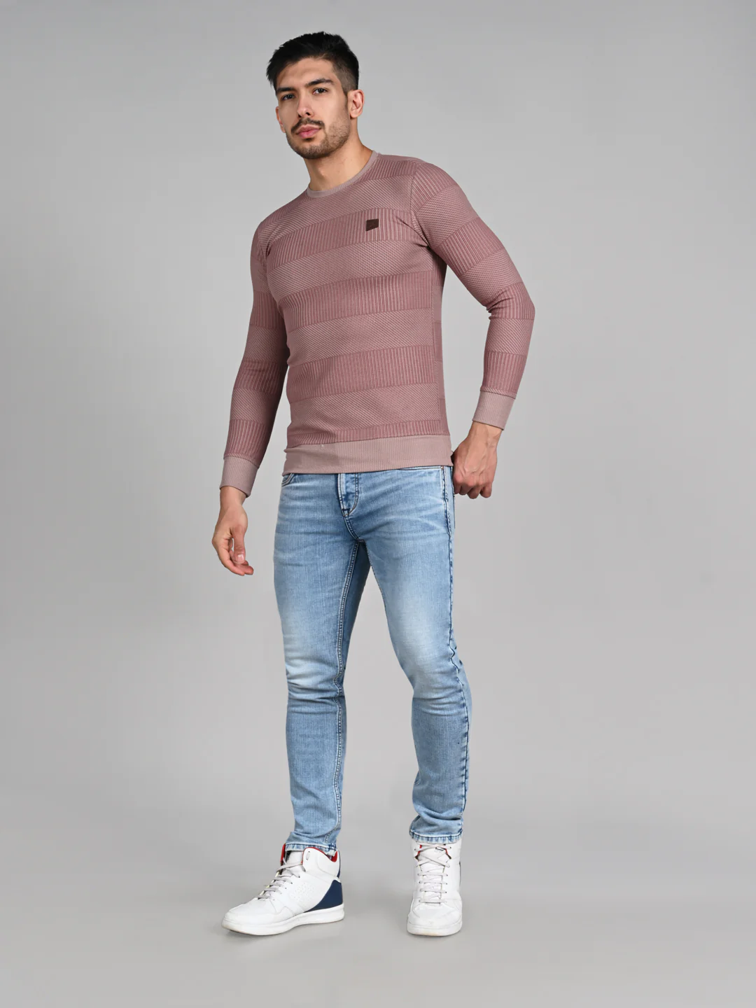 Killer Men Pink Printed Slim Fit T-Shirts - Image 3